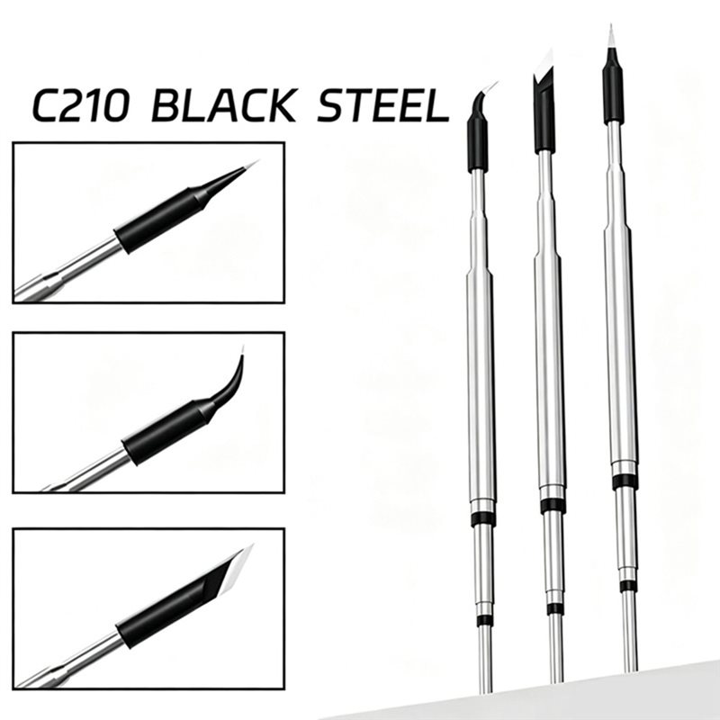 C210 Precision Soldering Station - AC88 หัวแร้งบัดกรี LW-C210 3 ชิ้น ปราศจากสารตะกั่ว