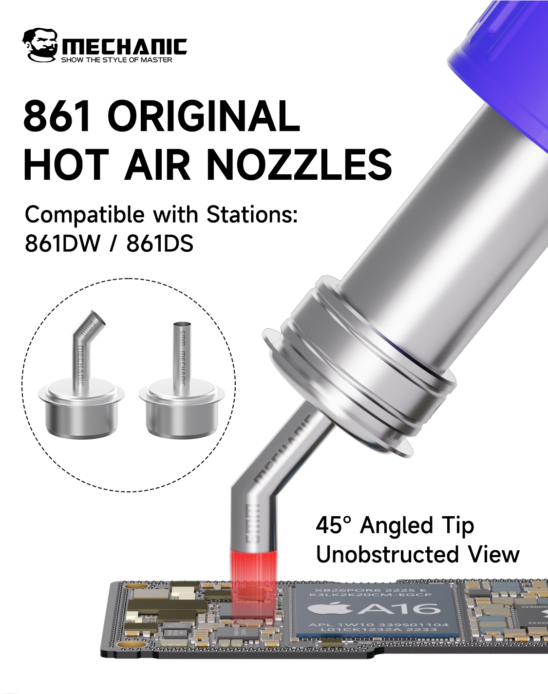 ชุดหัวฉีดลมร้อน Mechanic 861 - - Hot Air Rework Station 861Dw บทวิจารณ์และราคา