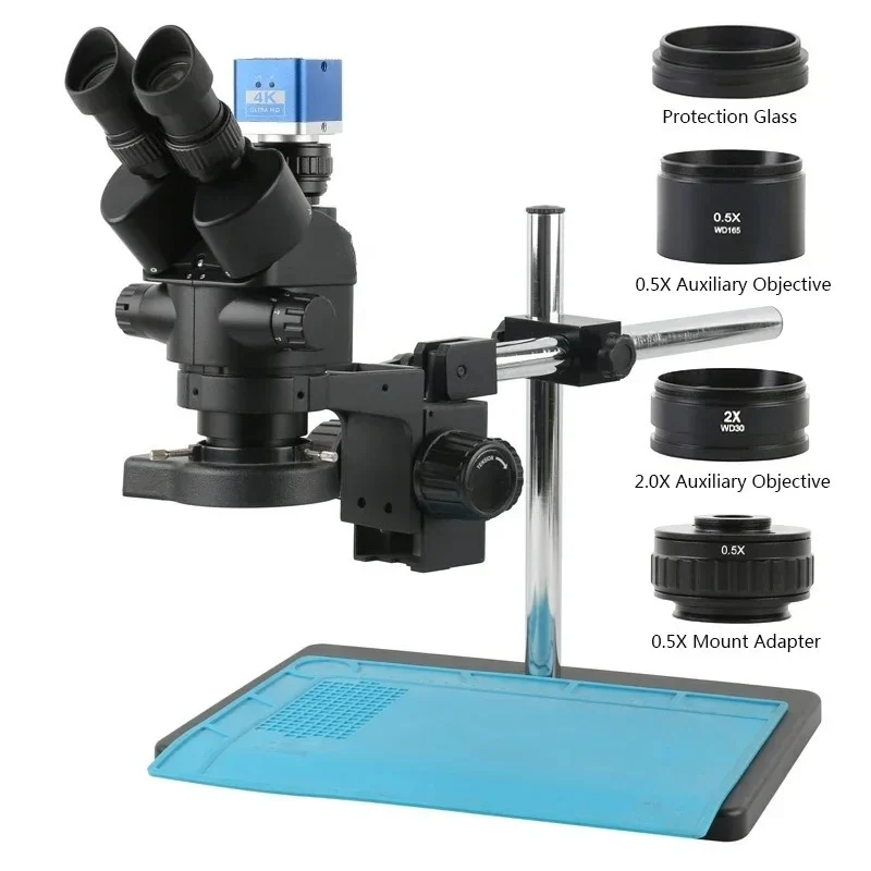 กล้องวิดีโอ HDMI 24MP 4K 1080P - Trinocular Stereo Microscope 7X-45X บทวิจารณ์และราคา