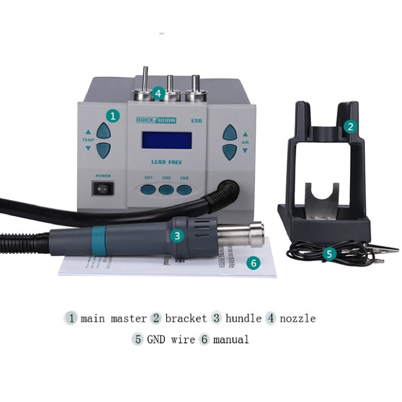 เครื่องเป่าลมร้อน 861DW ของแท้ - Hot Air Rework Station 861Dw บทวิจารณ์และราคา